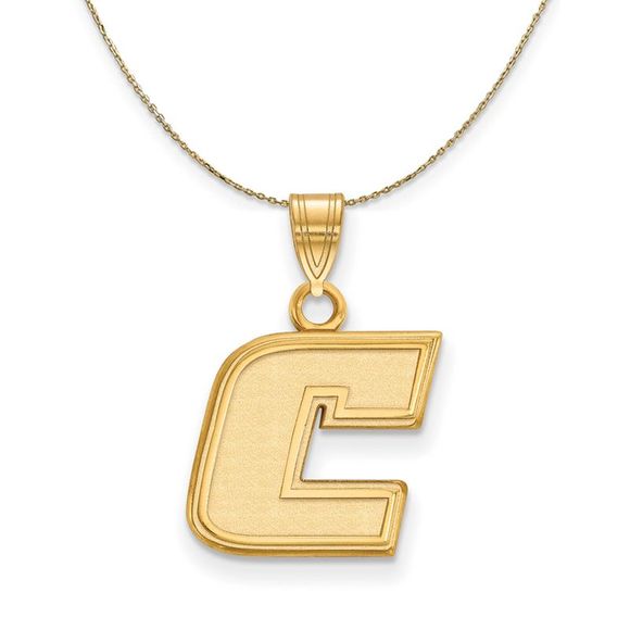 14k Yellow Gold U. of Tenn at Chattanooga SM Initial C Necklace 22 In